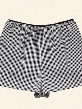 Doen Larena  Gingham Short, XL, NWT